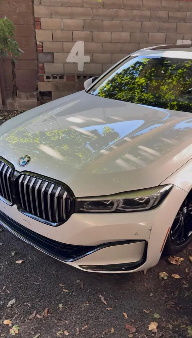 After: BMW 740i — hood & front